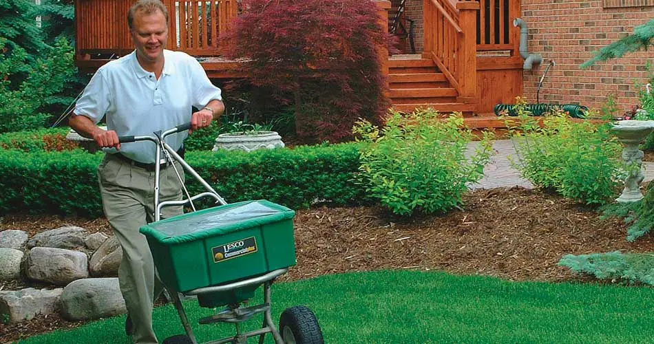 Yard in New Providence, NJ being treated with our custom lawn care program
